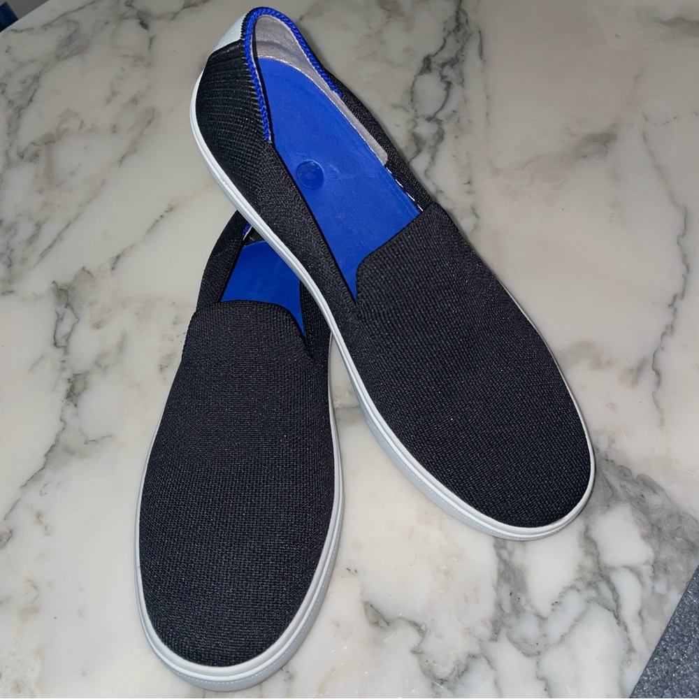 Rothy’s The Original Slip On Sneaker in Black Solid - 8